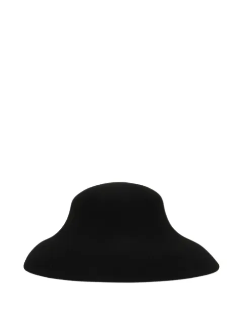 Yohji Yamamoto wide-brim wool hat