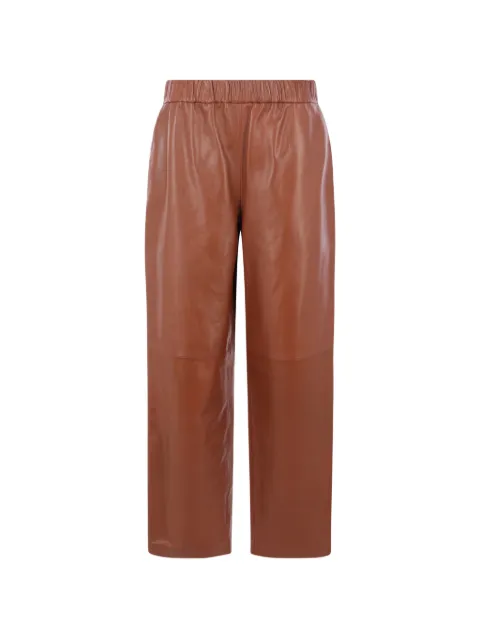 Dusan straight-leg leather trousers