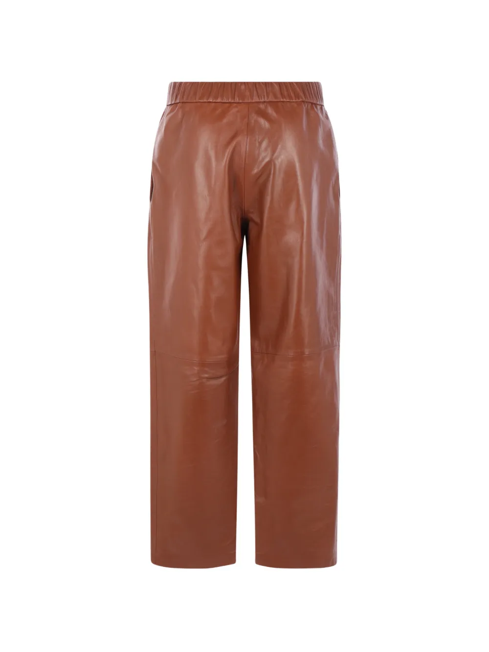 Dusan Leren broek Bruin