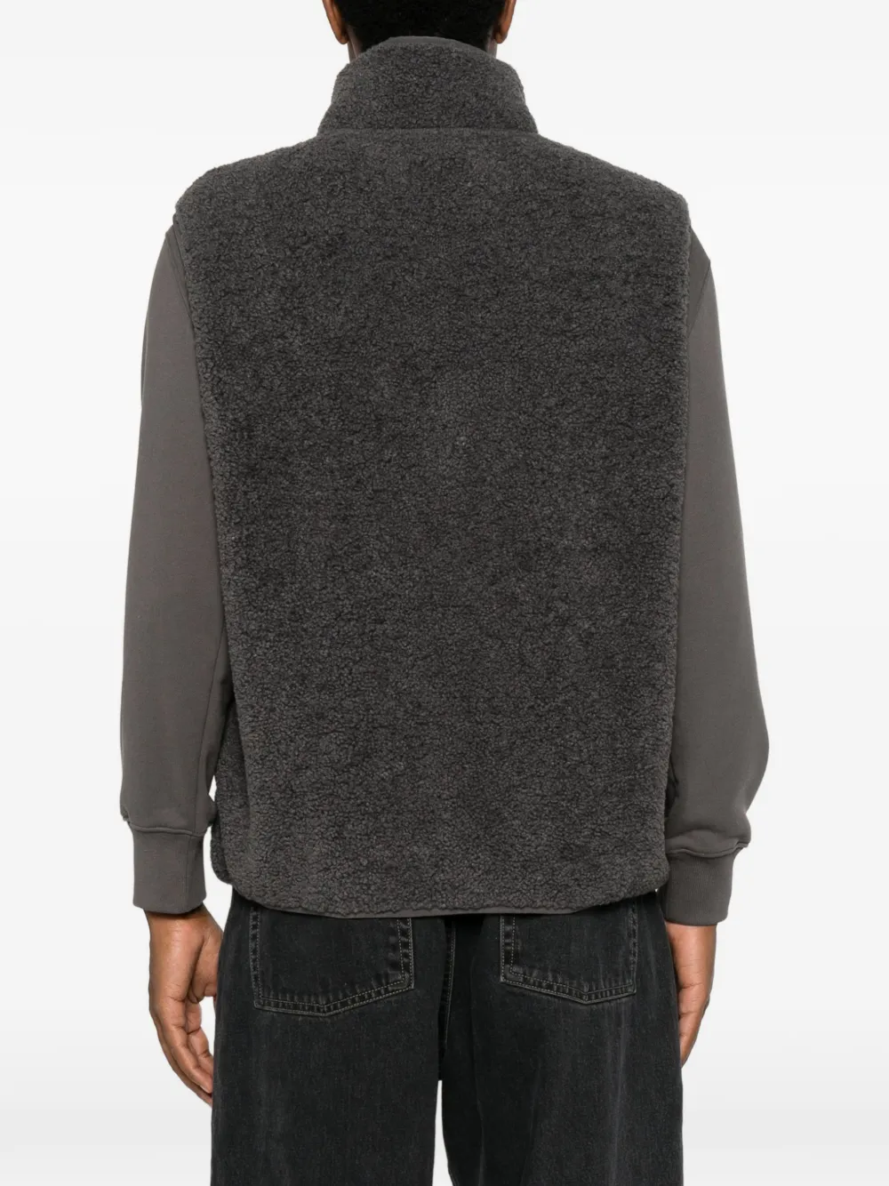 Maison Kitsuné Gilet met logodetail Grijs