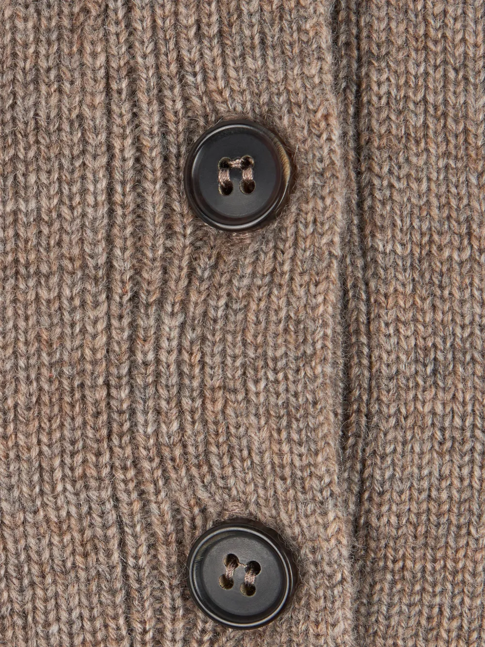 'S Max Mara Gebreide trui met knopenbies Beige