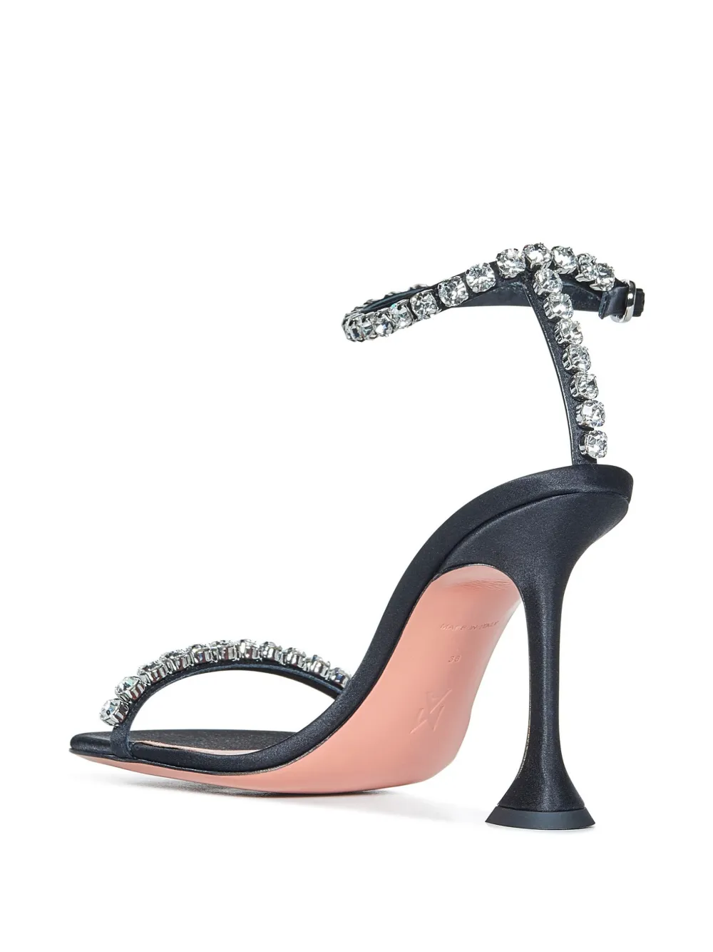 Amina Muaddi Gigi crystal-embellished sandals Zwart