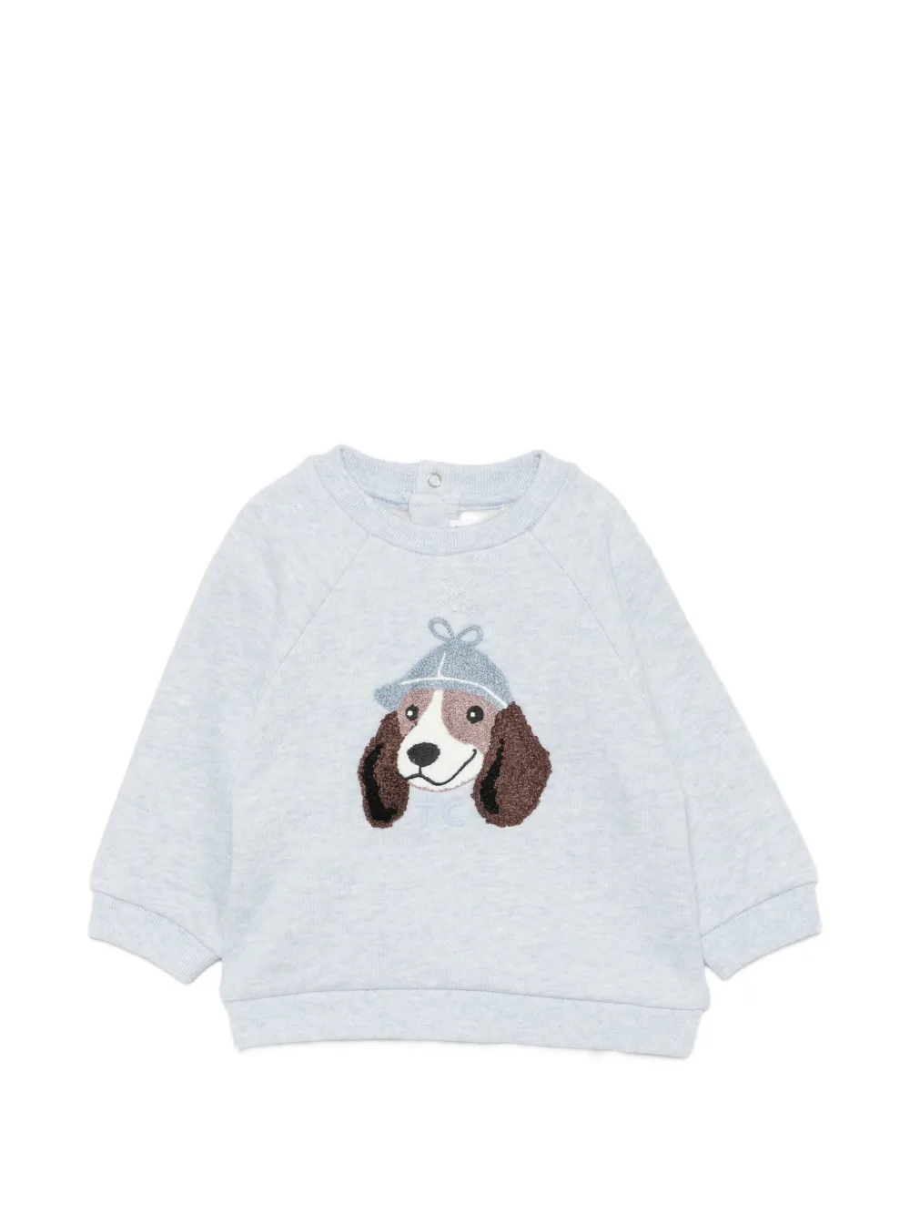 Tartine Et Chocolat dog-patch raglan-sleeve sweater - Blu
