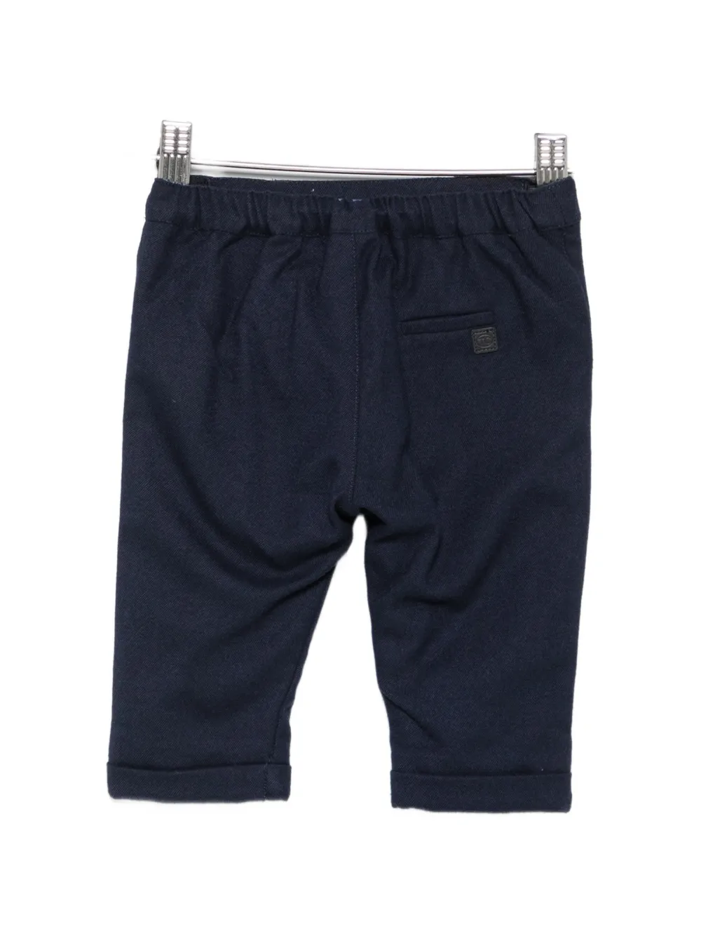 Tartine Et Chocolat Broek met omgeslagen pijpen en knoopdetail Blauw
