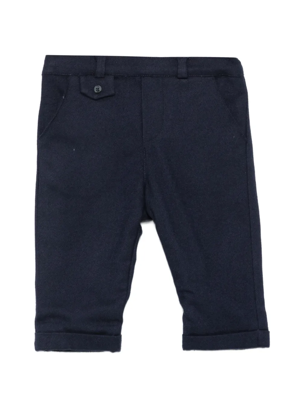 Tartine Et Chocolat button-detail turned-up trousers - Blu