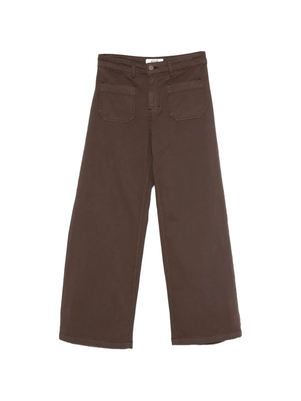 FIVE JEANS Pantaloni Lucia a gamba ampia - Marrone