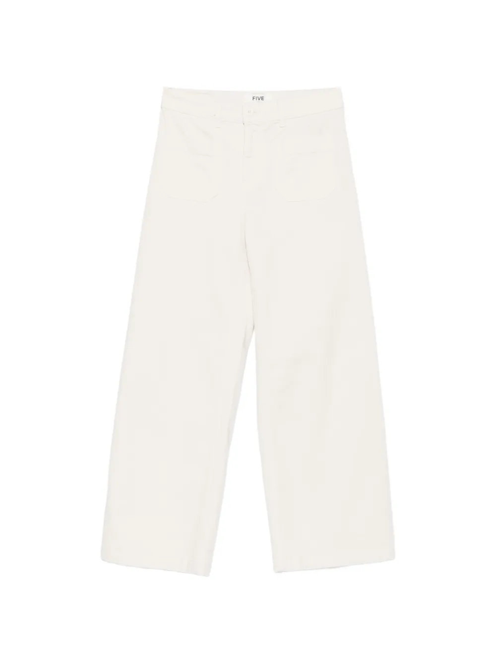 FIVE JEANS Pantaloni a gamba ampia - Bianco