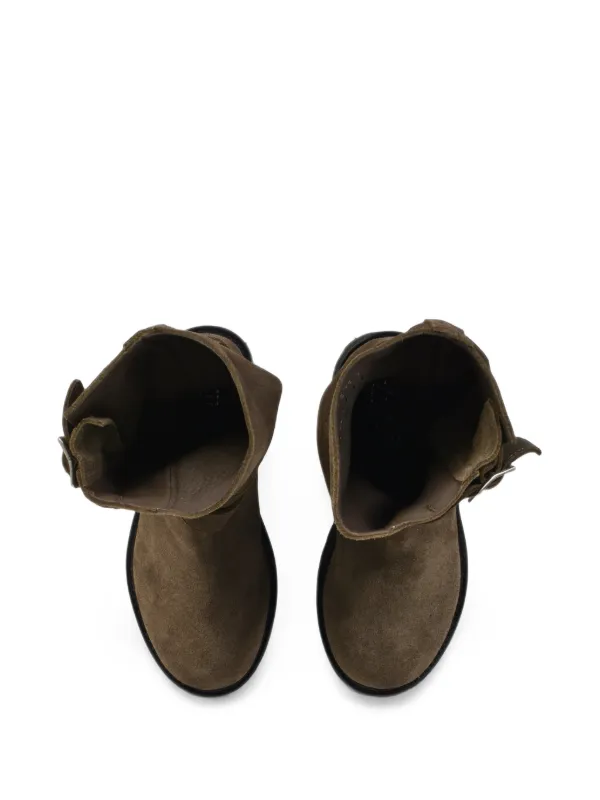 FILTH buckle-strap Leather Boots | Brown | FARFETCH