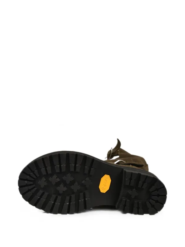 FILTH buckle-strap Leather Boots | Brown | FARFETCH