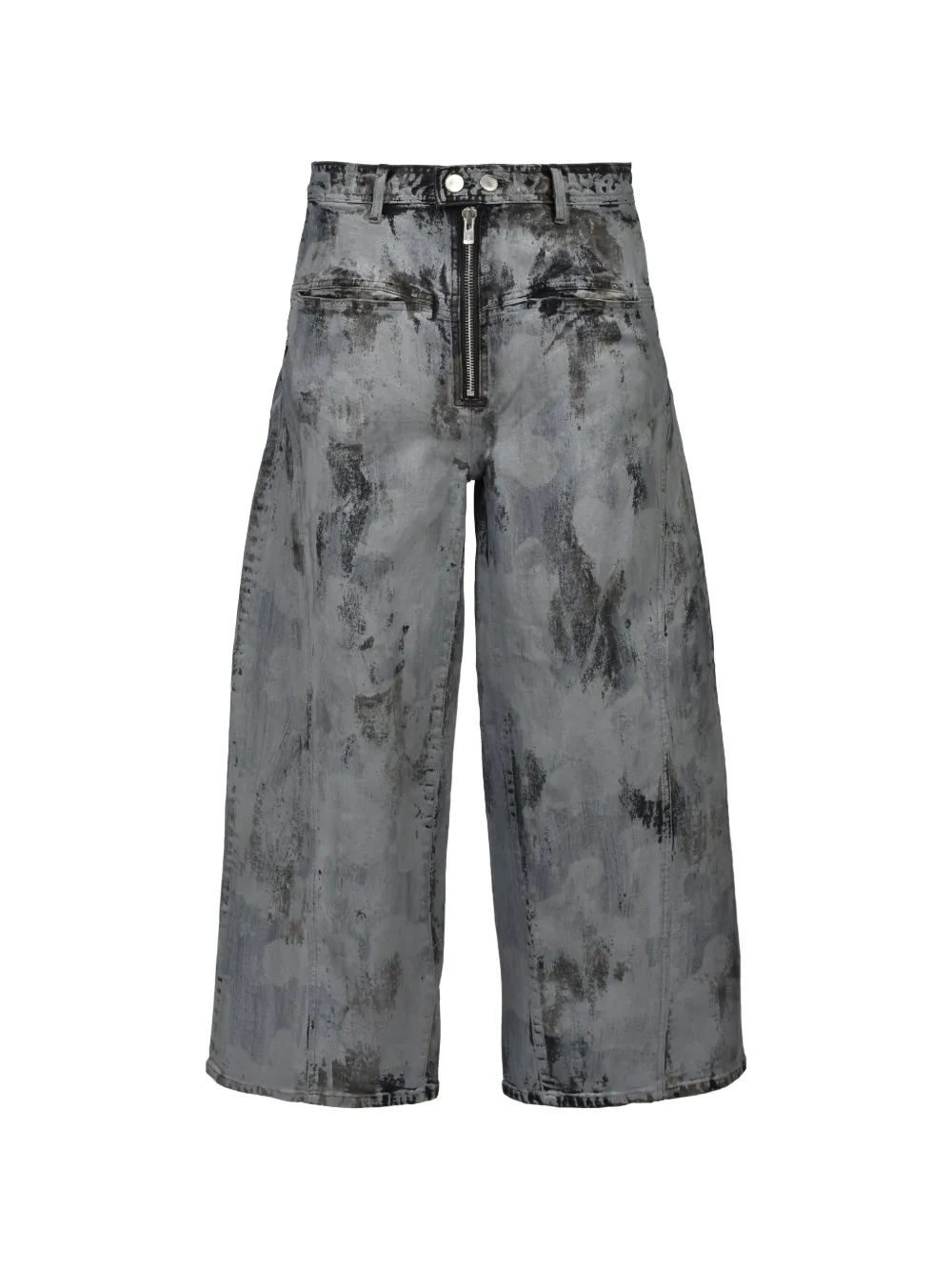 FILTH waxed baggy jeans - Grigio