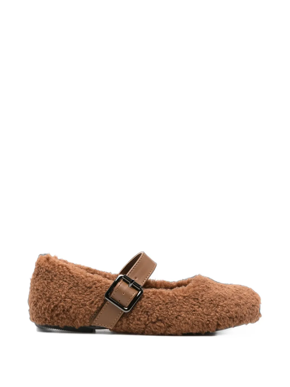 Stella McCartney Kids Ballerine con fibbia - Marrone