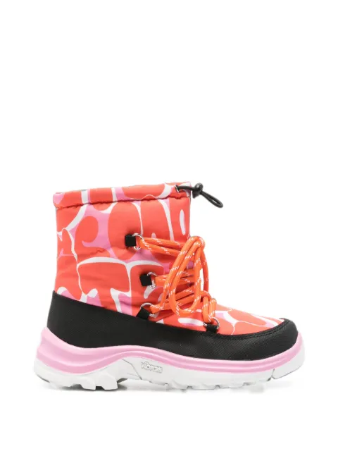 Stella McCartney Kids logo-print lace-up boots