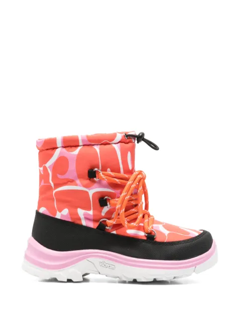 Stella McCartney Kids logo-print lace-up boots