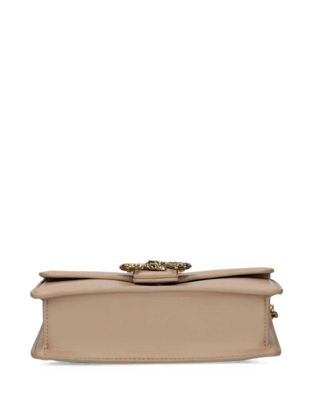 Just Cavalli Schoudertas met slangplakkaat Beige