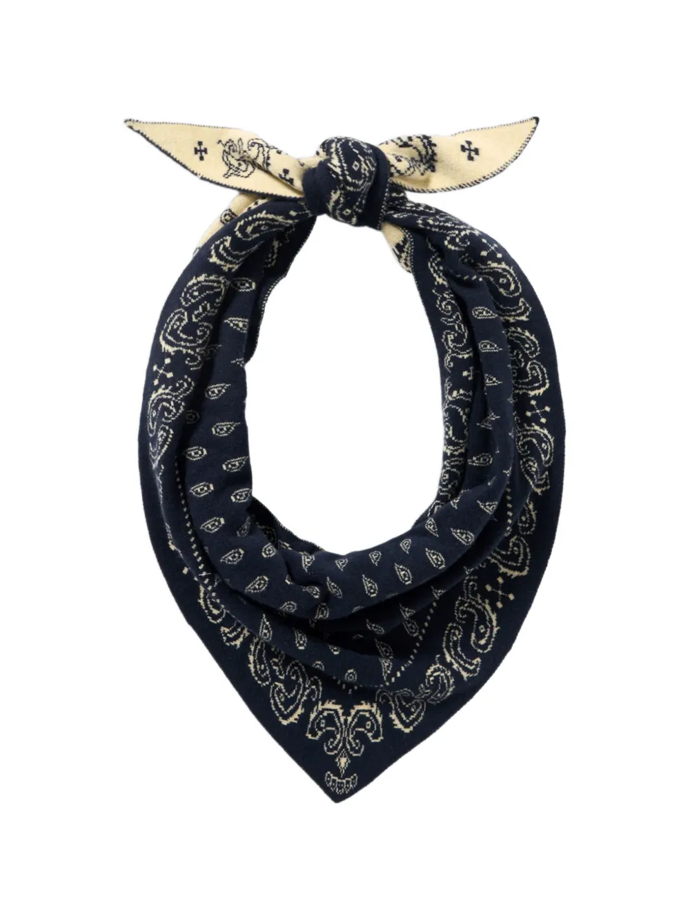 Guest In Residence paisley-print bandana scarf - Blu