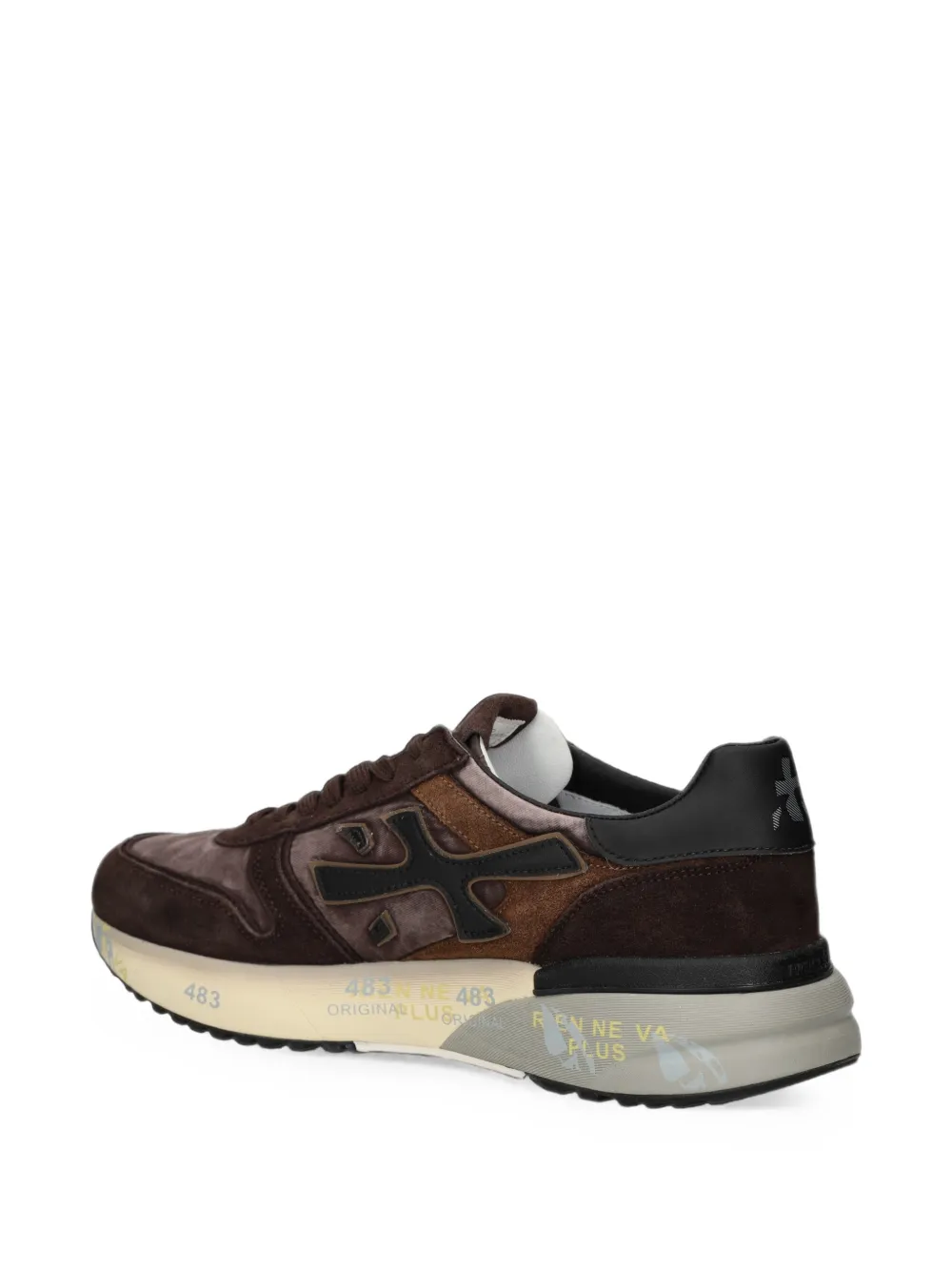 Premiata Mick 8434 sneakers met vlakken Bruin