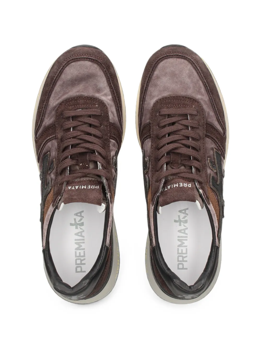 Premiata Mick 8434 sneakers met vlakken Bruin