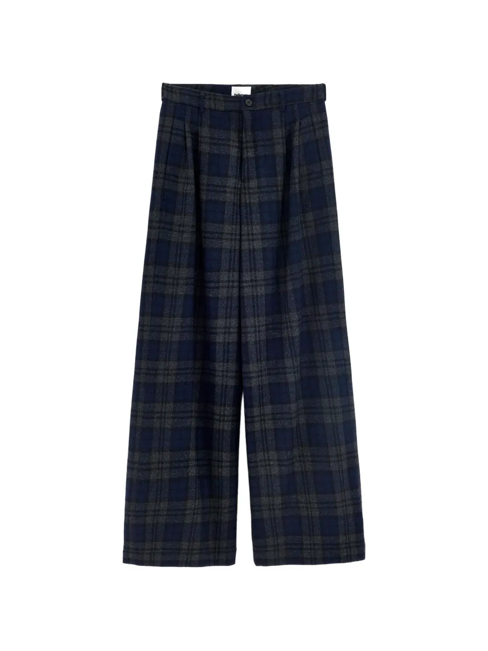 Bellerose check-pattern wide-leg trousers