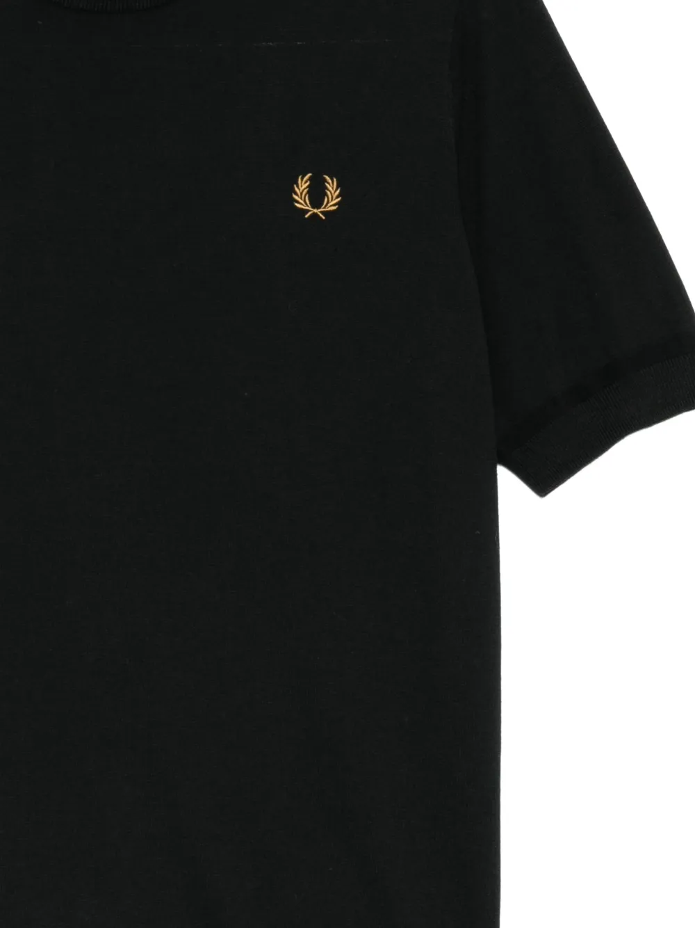 Fred Perry T-shirt met geborduurd logo Zwart