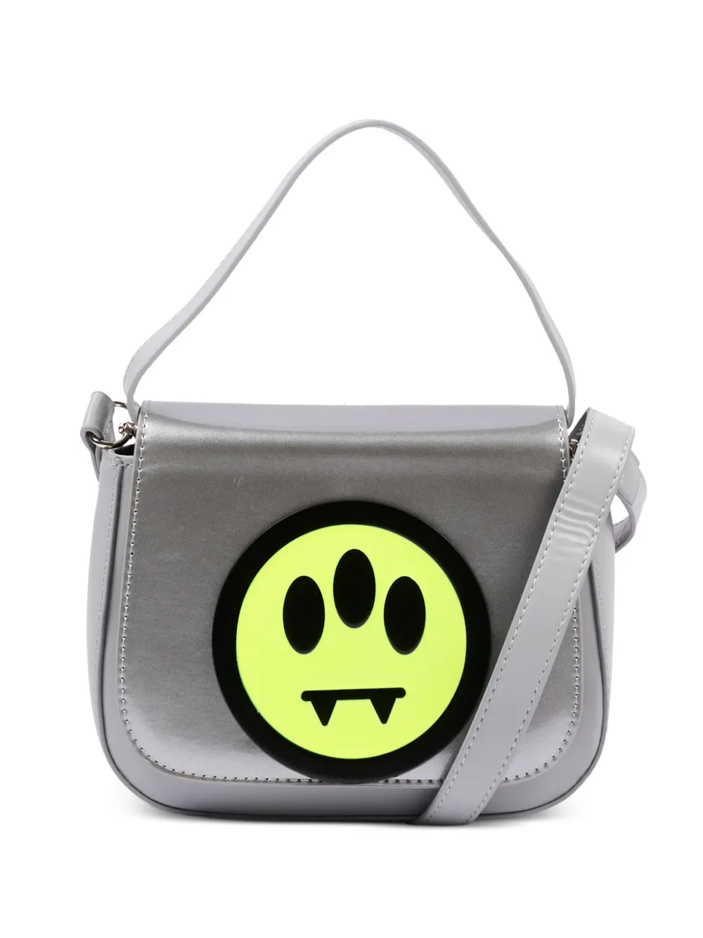 Barrow kids logo-patch shoulder bag - Grigio