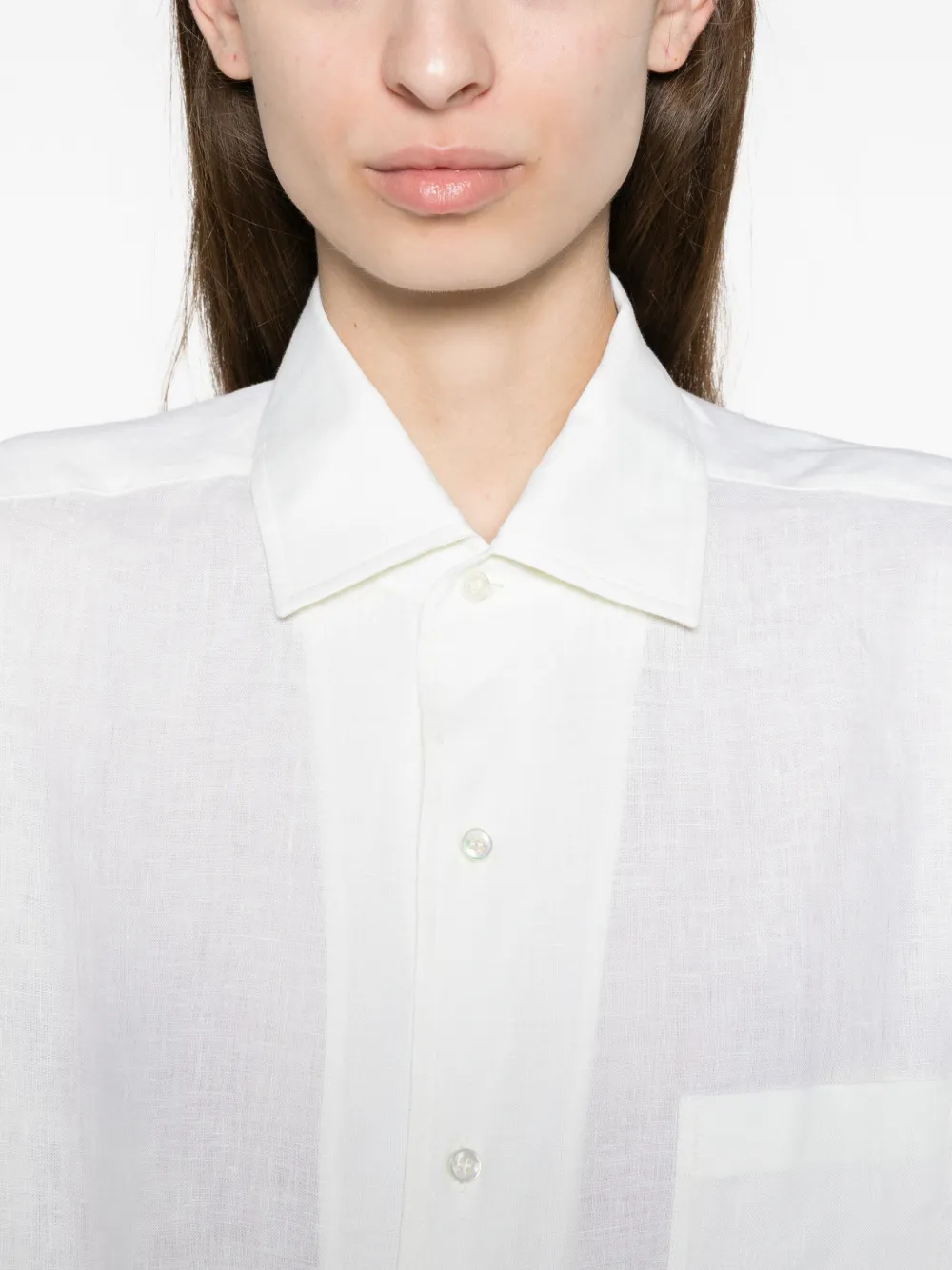 Loro Piana André shirt Wit