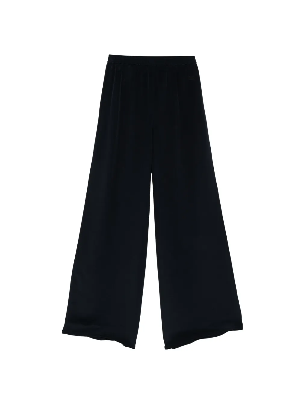 Max Mara relaxed-fit heavy silk trousers ultramarine Blauw