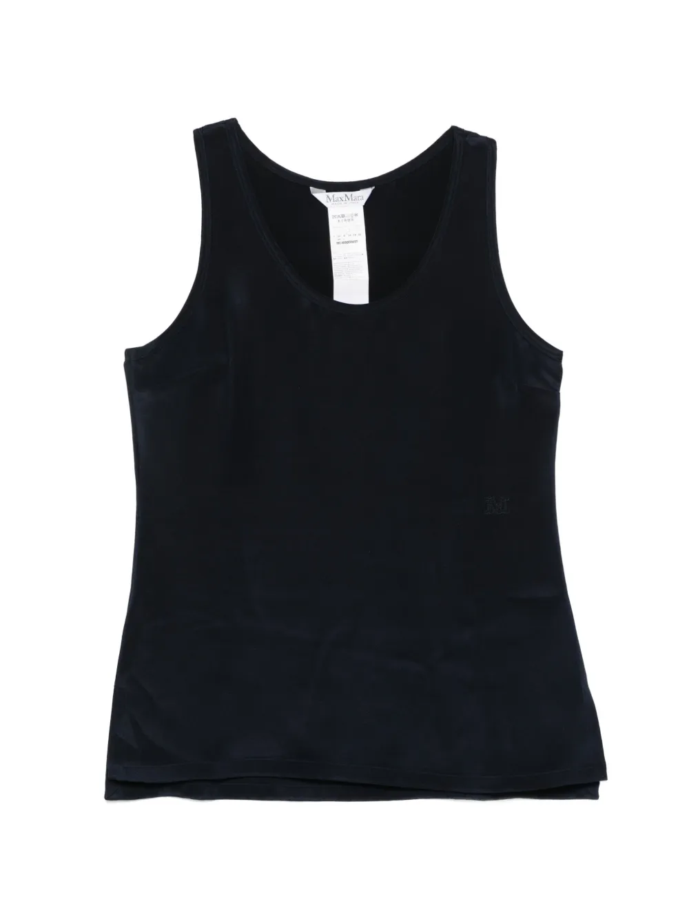 Max Mara silk crepe de chine top - ultramarine - Blu
