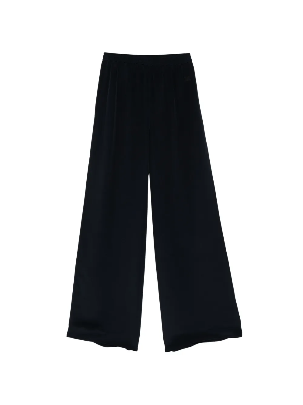 Max Mara relaxed-fit heavy silk trousers ultramarine Blauw