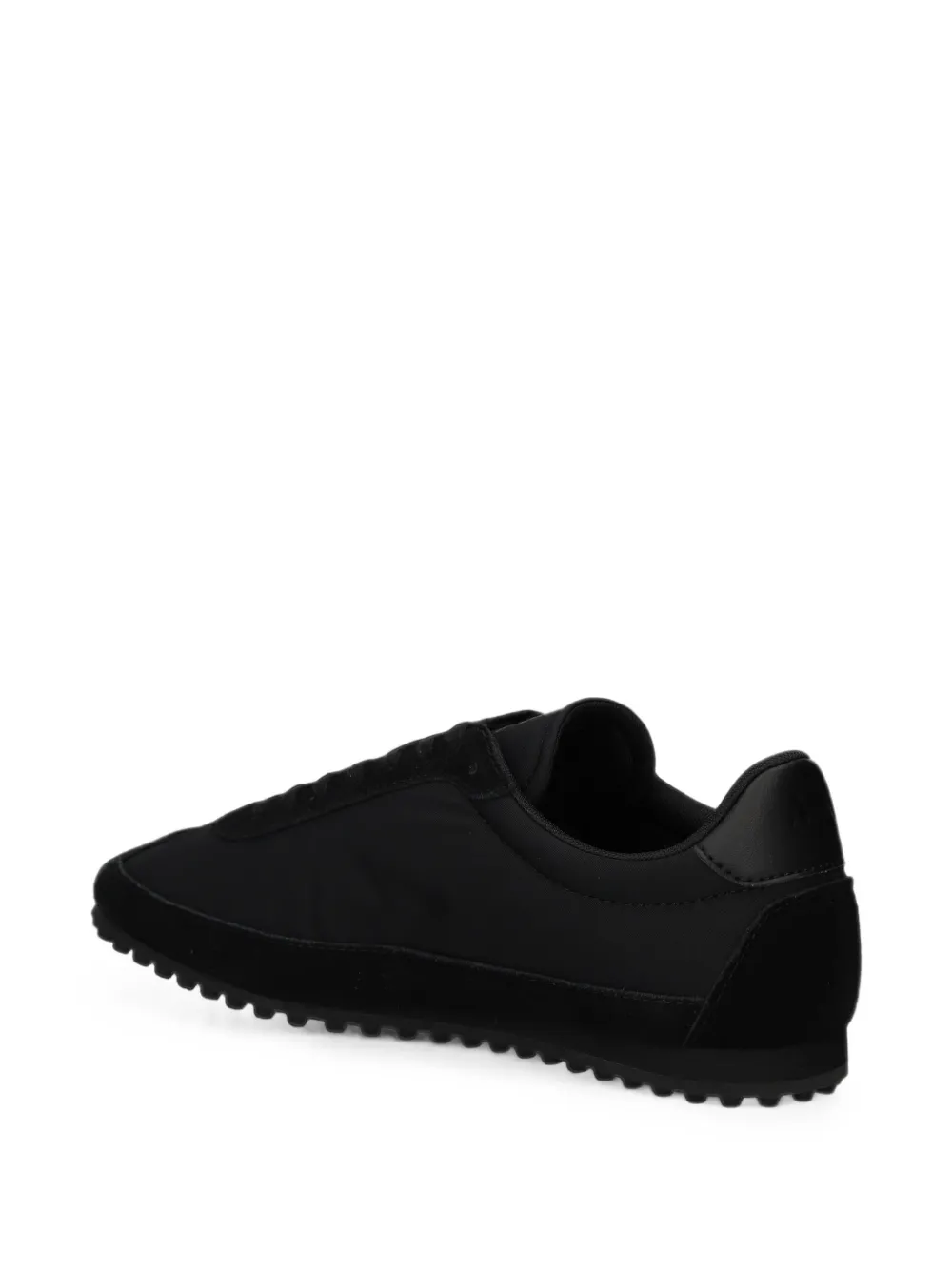 Armani Exchange logo-patch panelled sneakers Zwart