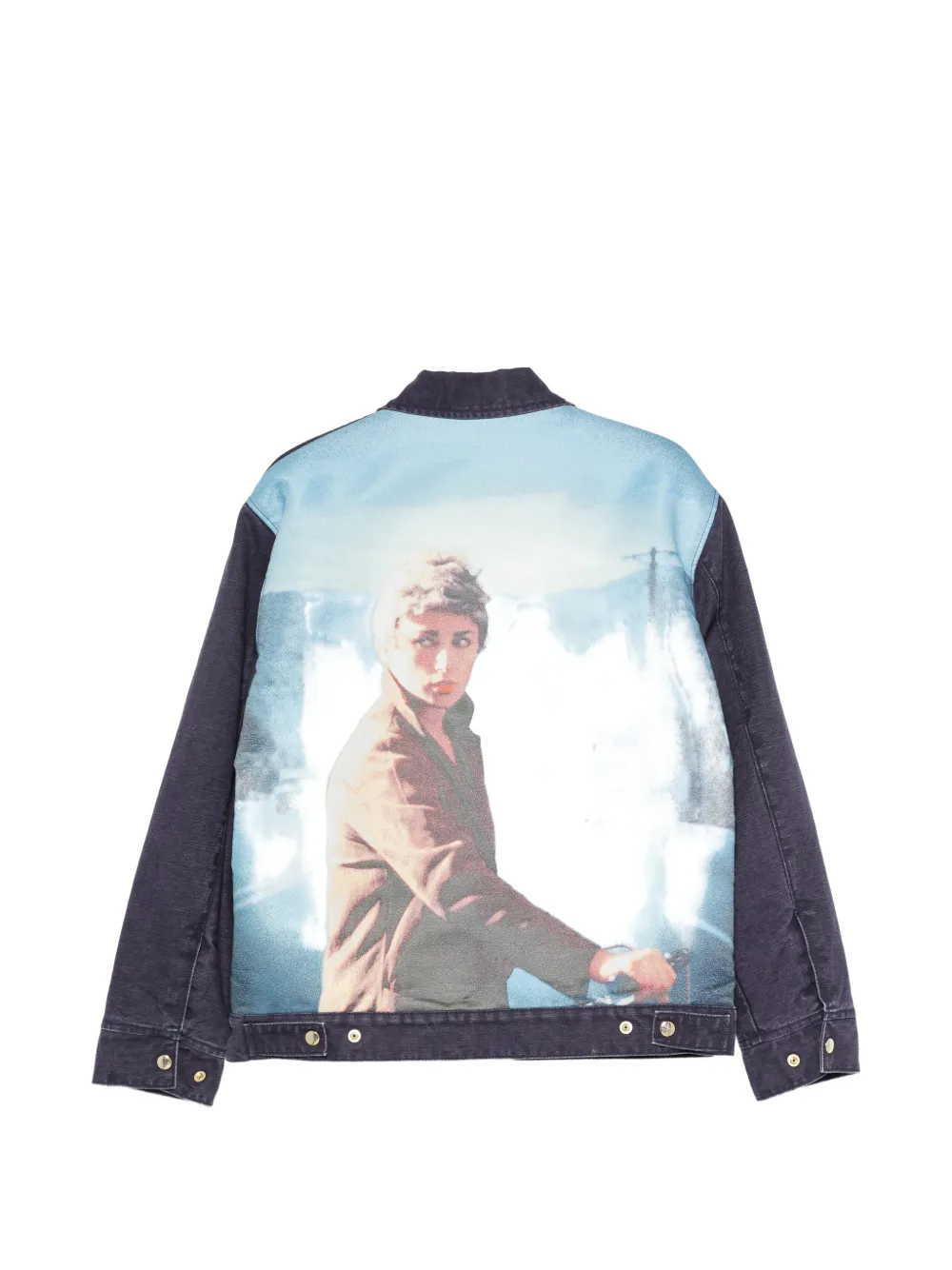 Undercover Cindy Sherman jack met fotoprint Blauw
