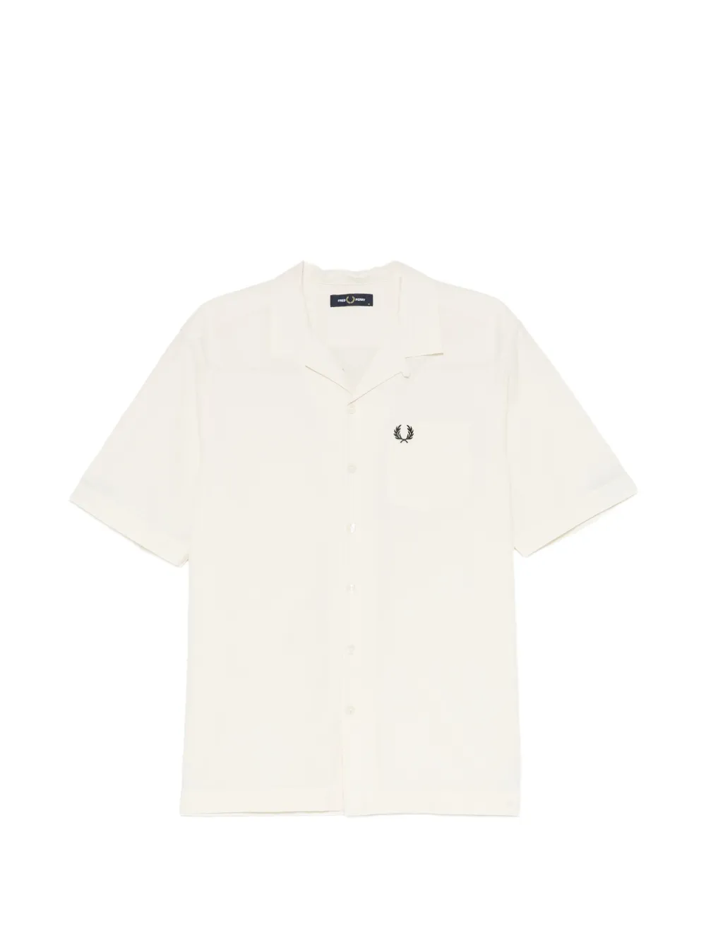 Fred Perry 시어서커 리버 칼라 셔츠 | 뉴트럴 | Image 1