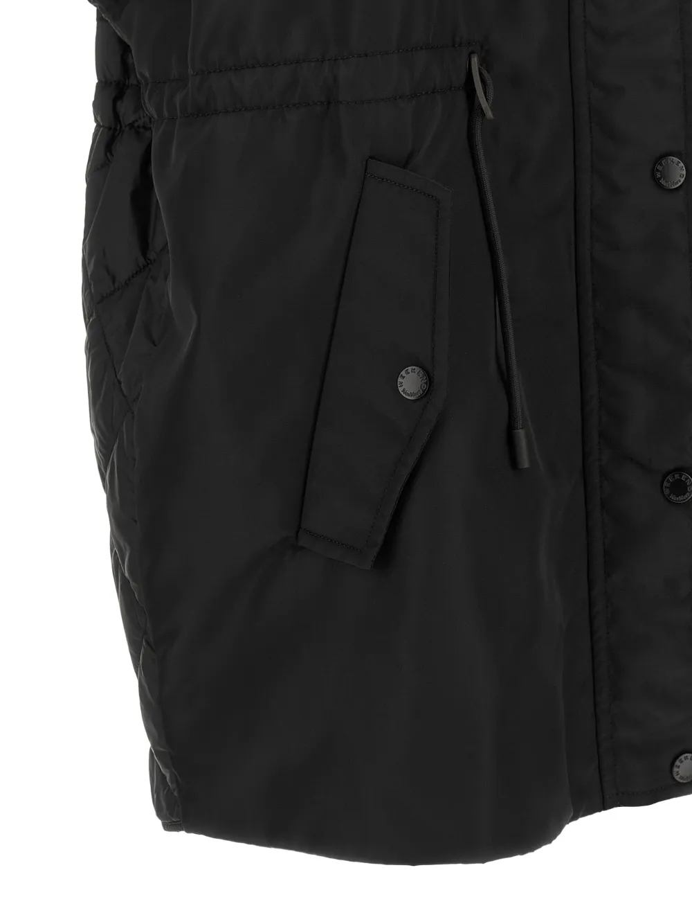 Weekend Max Mara Origano gewatteerde bodywarmer met capuchon Zwart