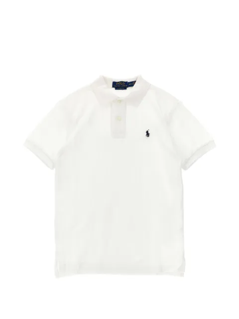 POLO RALPH LAUREN KIDS embroidered-logo cotton polo shirt