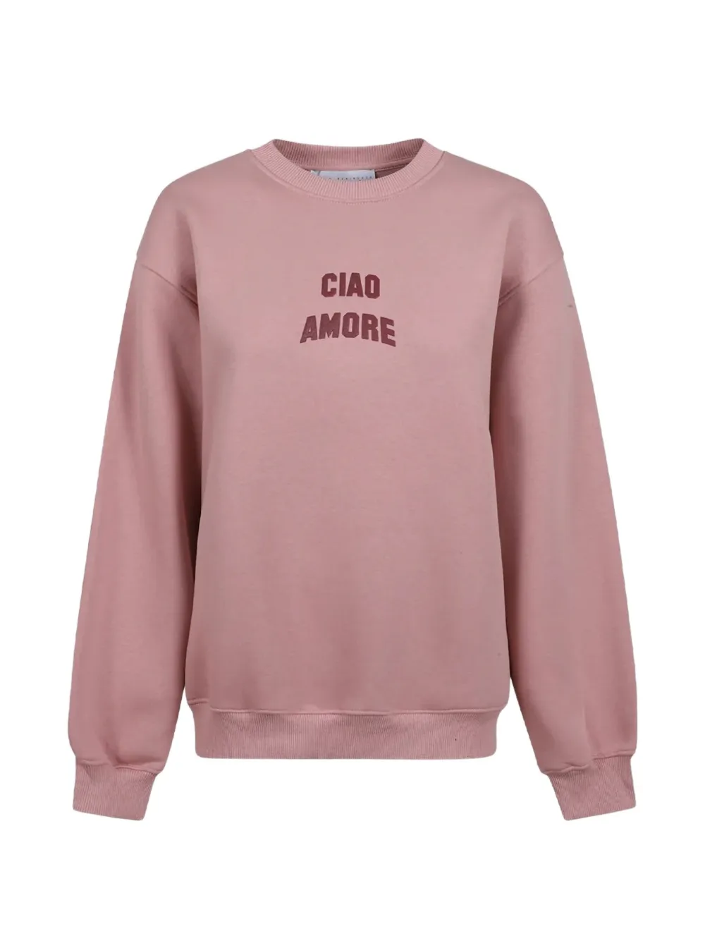 Giada Benincasa Ciao Amore Sweatshirt mit rundem Ausschnitt - Rosa