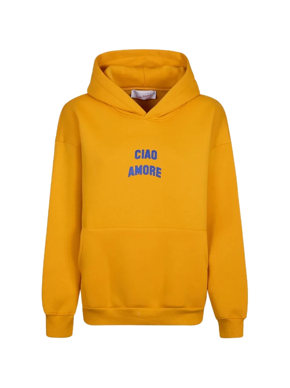 Giada Benincasa Ciao Amore Hoodie mit Logo - Gelb