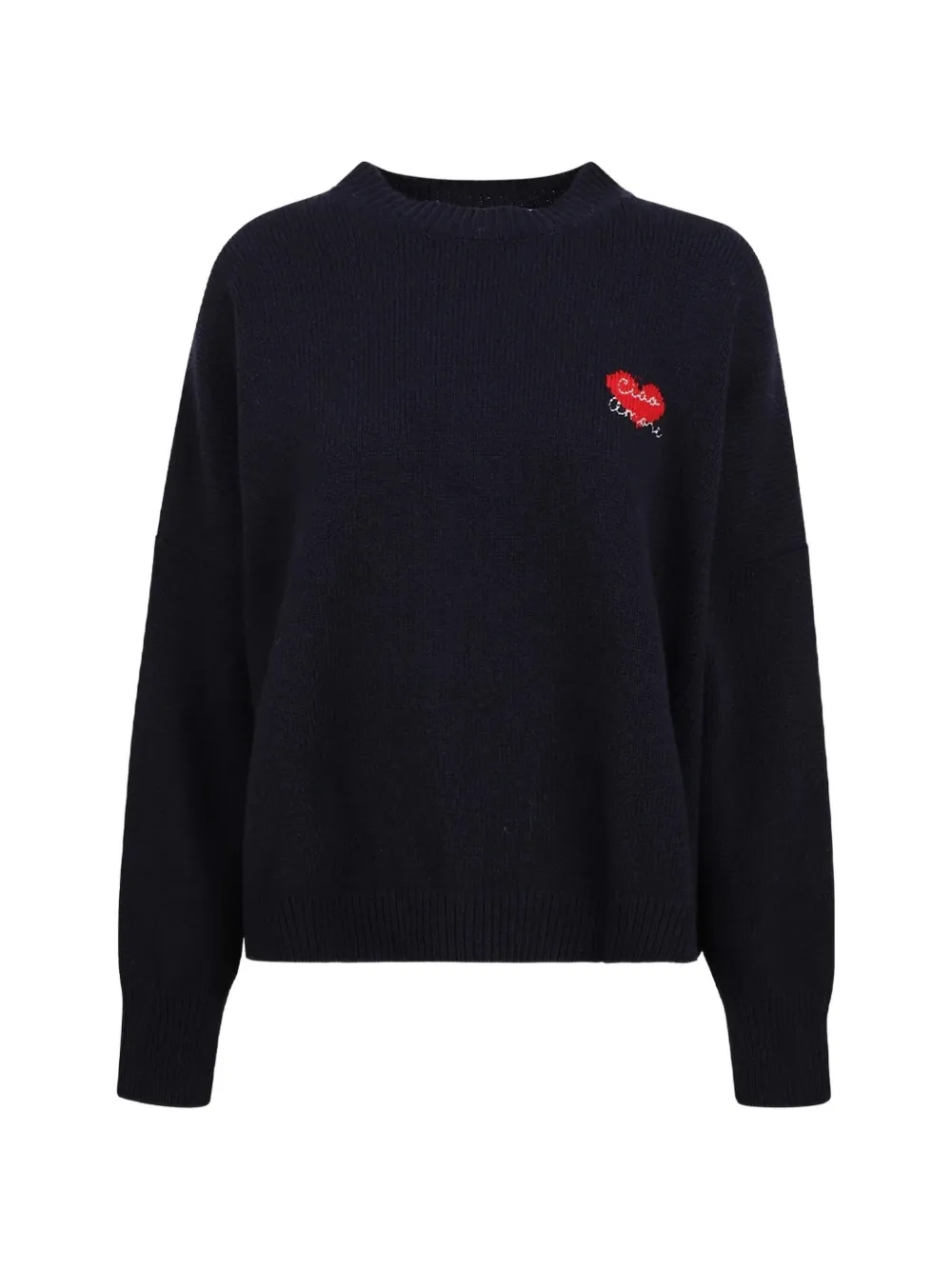 Giada Benincasa Heartbeat Pullover mit Logo - Blau
