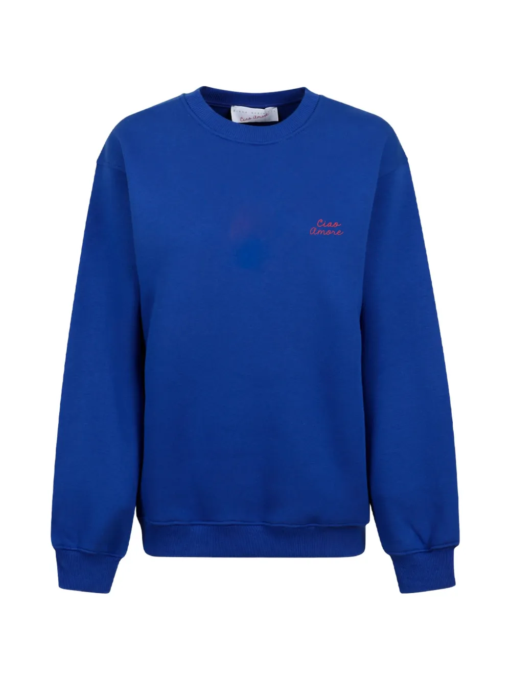 Giada Benincasa Ciao Amore Sweatshirt mit rundem Ausschnitt - Blau