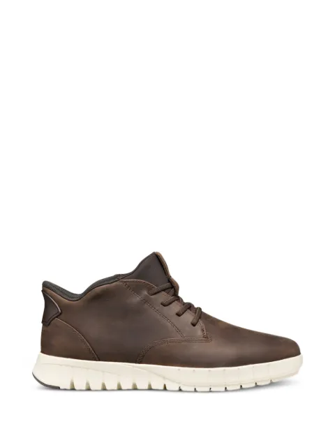 Geox lace-up leather sneakers