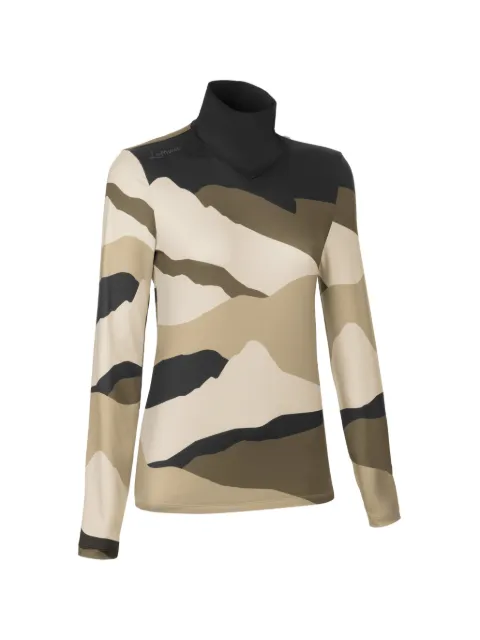 LAMUNT Ivana Arty abstract-print high-neck T-shirt