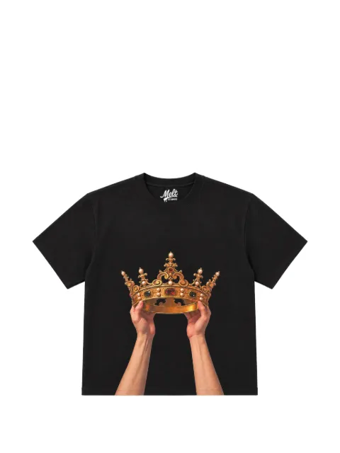 Melt crown-print T-shirt