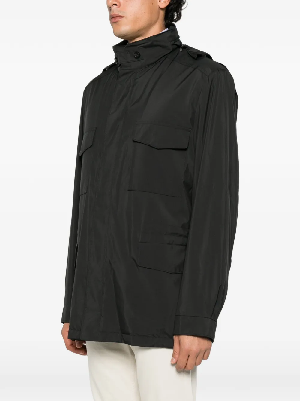 Loro Piana Windmate Traveller jacket Zwart