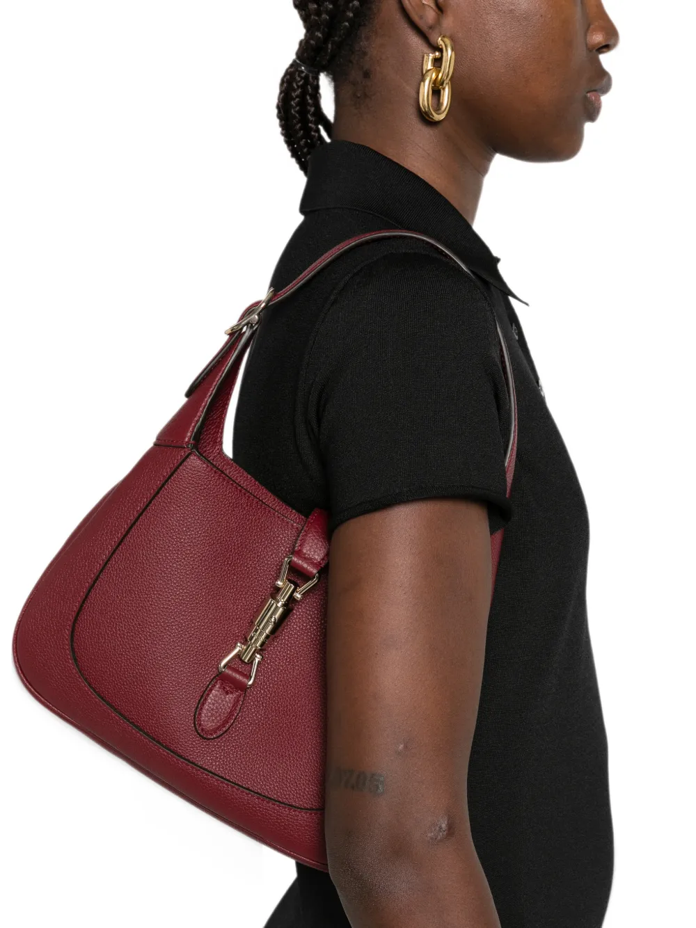 Gucci Jackie 1961 leather shoulder bag Rood