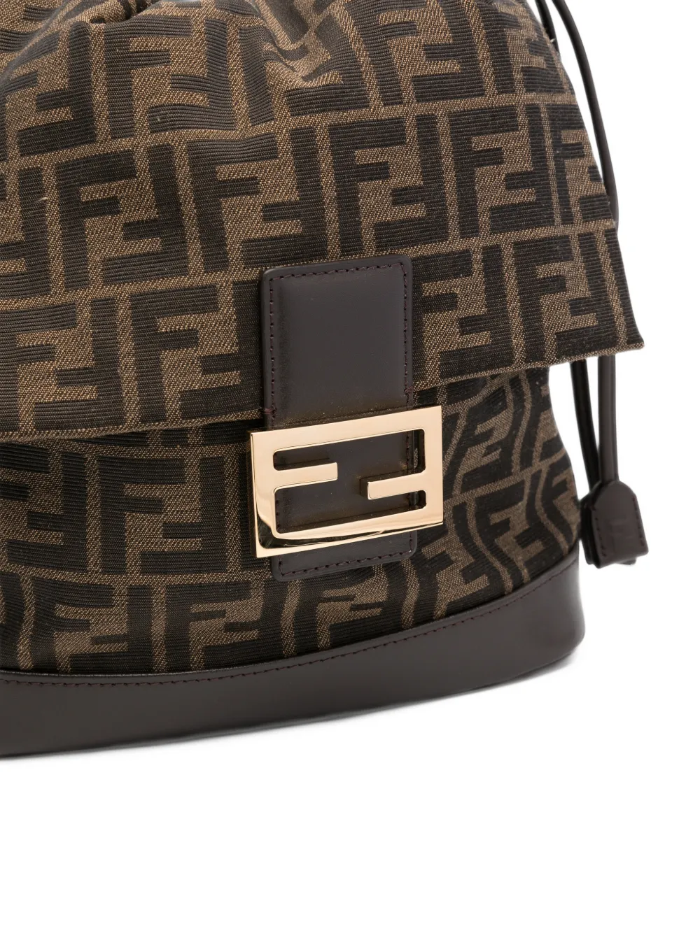 FENDI brown FF jacquard fabric backpack Bruin