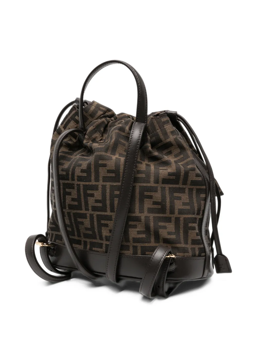FENDI brown FF jacquard fabric backpack Bruin