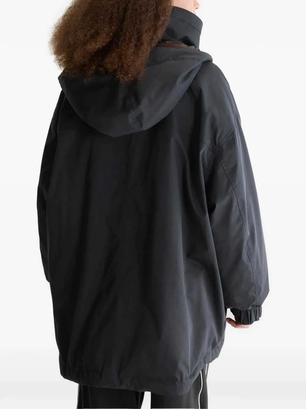 Bellerose Hedi omkeerbare jas met capuchon Zwart