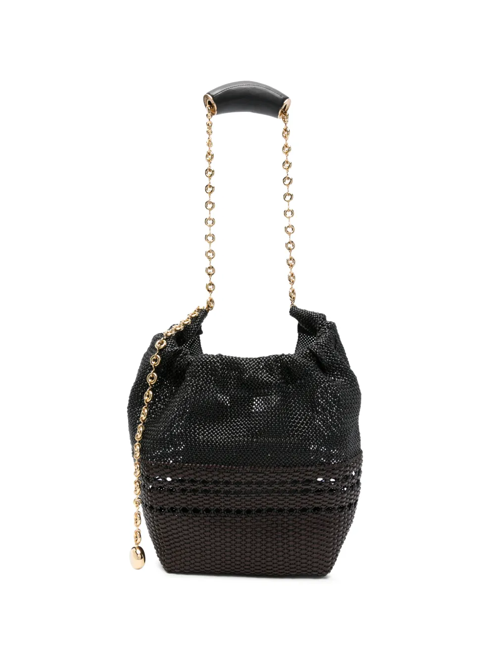 LOEWE small Squeeze bag in woven nappa calfskin - Black
