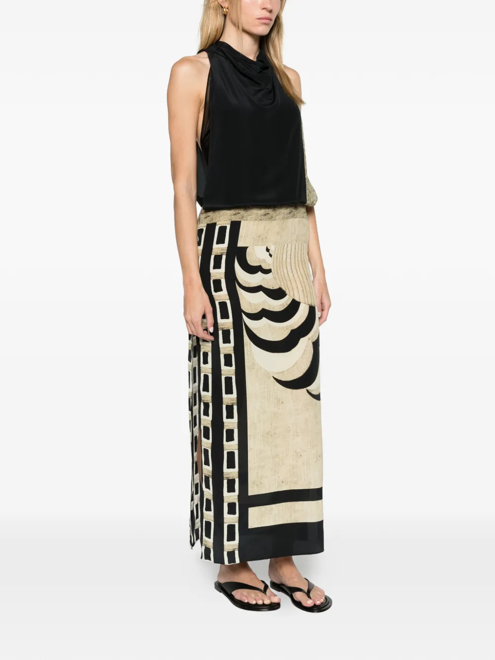 SIR. Sona maxi dress Beige