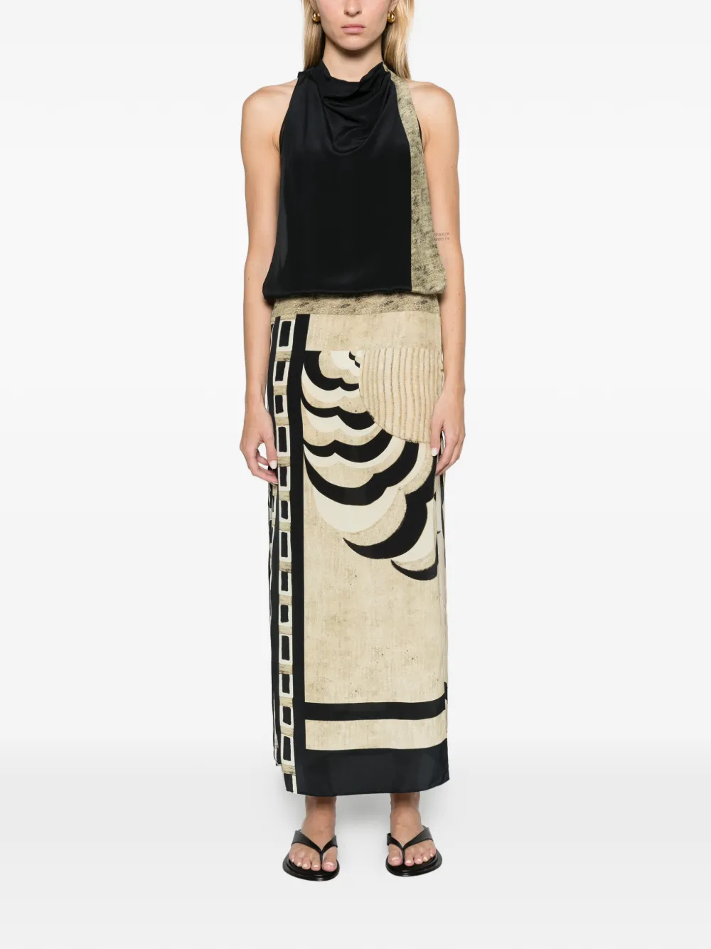 SIR. Sona maxi dress Beige