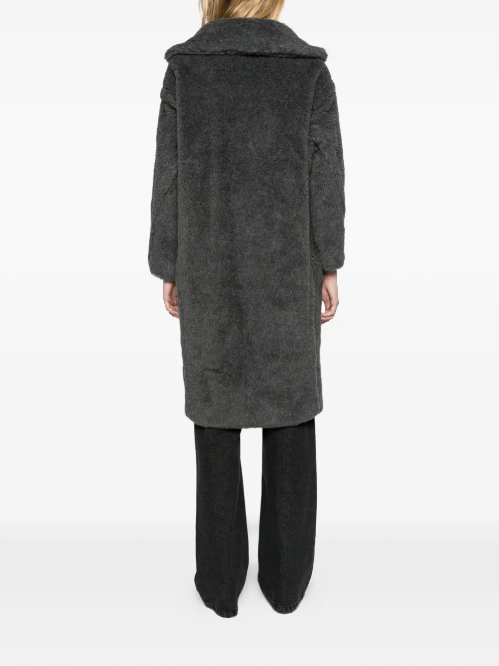 Max Mara Teddy Bear Icon coat in wool and alpaca Grijs