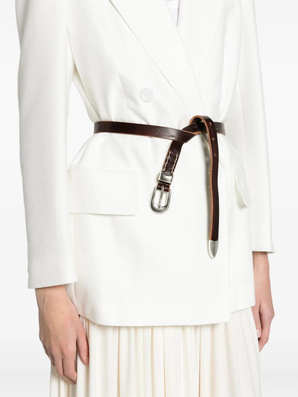 Max Mara piqué jersey Olimpia jacket white Wit